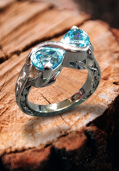 Custom Designed Gemstone Ring at Dylan Rings